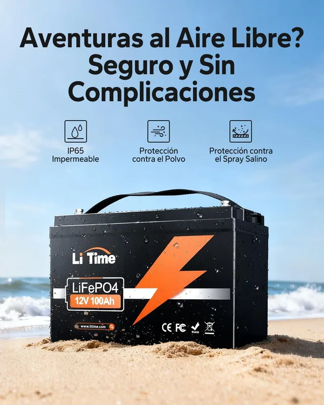 LiTime Batería LiFePO4 12V 100Ah — vista 5 de 7