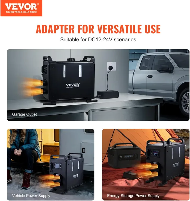 VEVOR Calentador Diésel 8kW Todo en Uno (Bluetooth + LCD) — vista 2 de 4