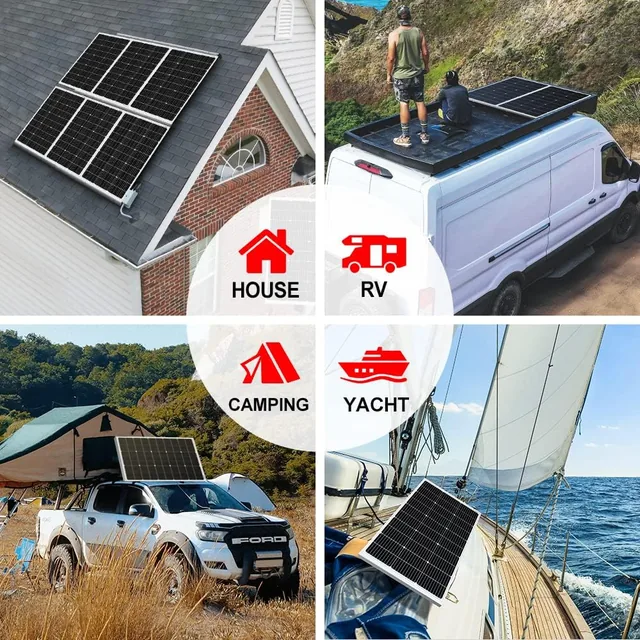 DOKIO Panel Solar 100W 12V Monocristalino — vista 4 de 5